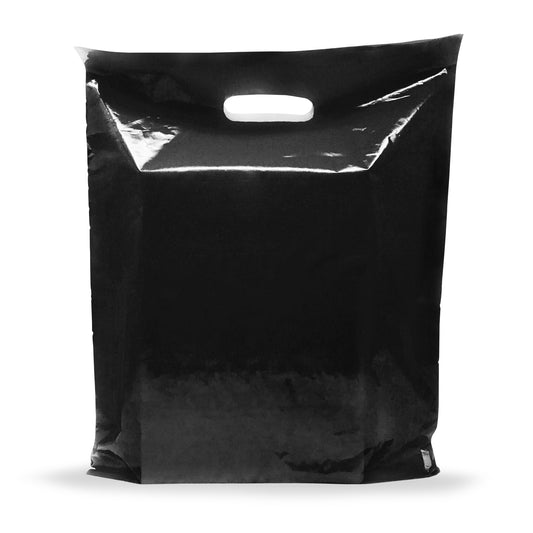 200 Pack 9" x 12" with 1.5 mil Thick Black Glossy Bags