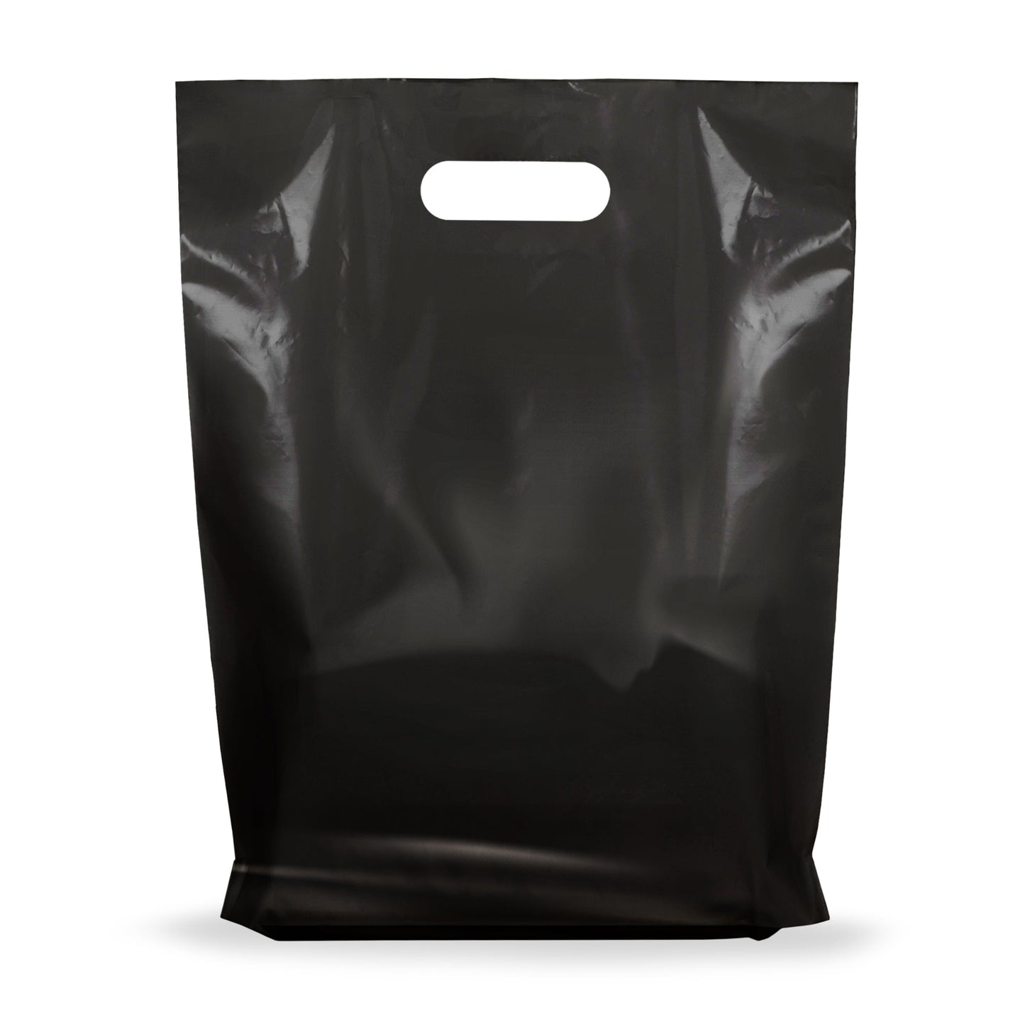 100 Pack 9" x 12" with 1.25 mil Thick Black Glossy Bags